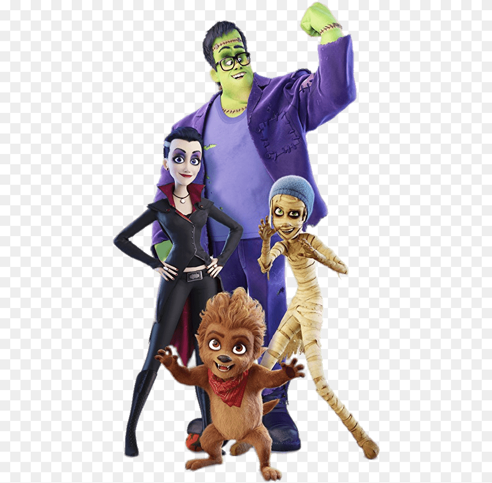 Monster Family Characters Monster Family Emma Vampire, Adult, Person, Female, Costume Free Png