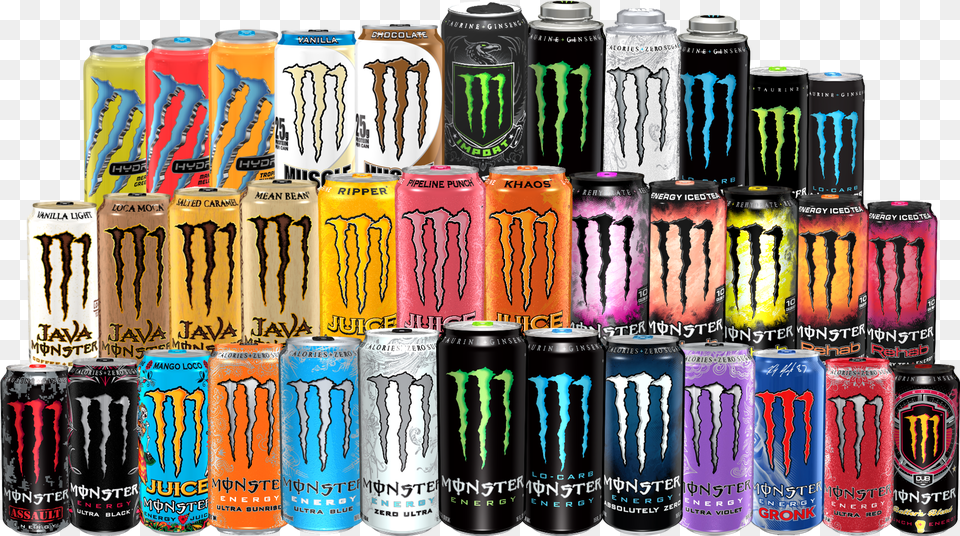 Monster Family2 Monster Energy Rehab Variety Pack 155 Oz Cans, Alcohol, Beer, Beverage, Can Png Image