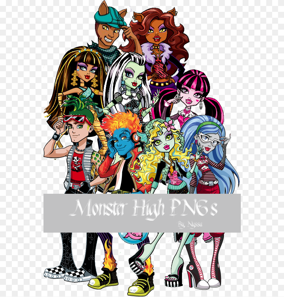 Monster High By Nyssa 89 Monster High Boys, Publication, Book, Comics, Adult Png