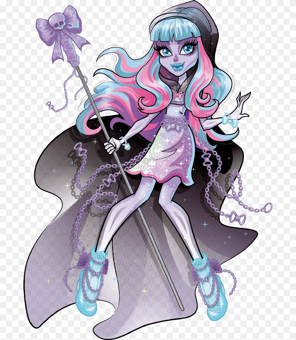 Monster High Characters Ghost, Book, Comics, Publication, Person Free Png
