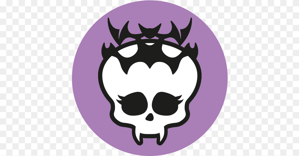 Monster High Clawdeen Wolf Skull Monster High Skullette Jinafire, Logo, Symbol, Animal, Mammal Png Image