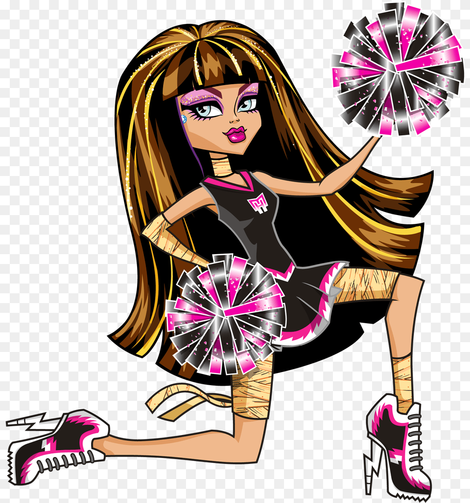 Monster High Cleo De Nile Logo, Footwear, Book, Clothing, Comics Png