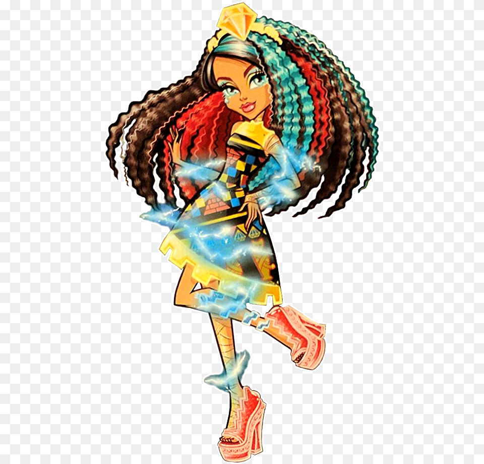 Monster High Cleo Electrified, Person, Face, Head Png Image
