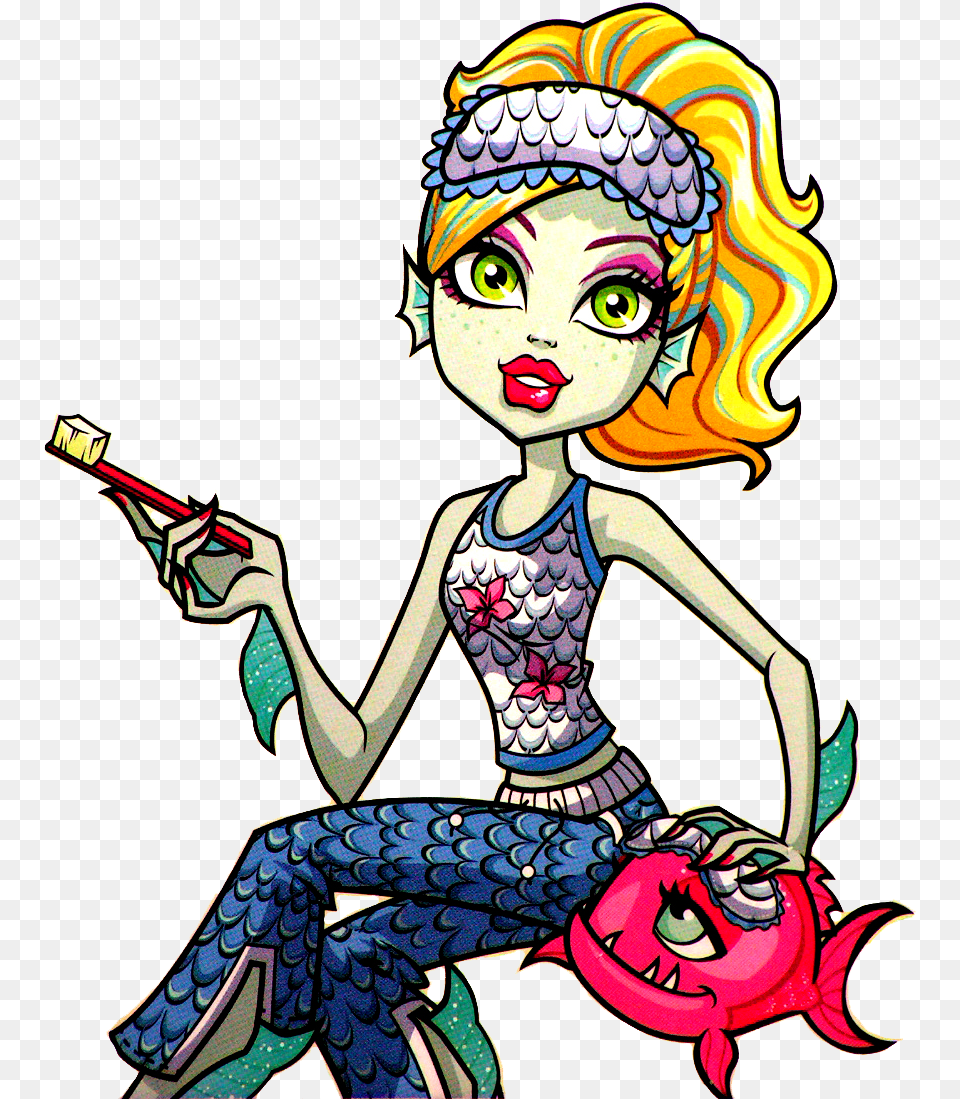 Monster High Dead Tired Lagoona Blue Monster High Lagoona Blue Dead Tired, Book, Comics, Publication, Person Free Png