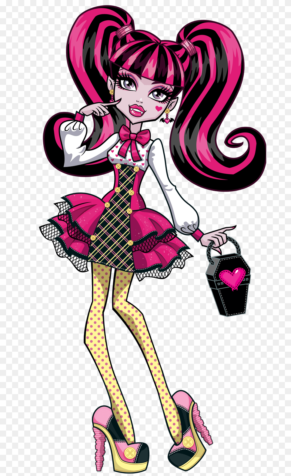 Monster High Draculaura Draculaura Is The Daughter Of Dracula, Book, Publication, Comics, Adult Png Image