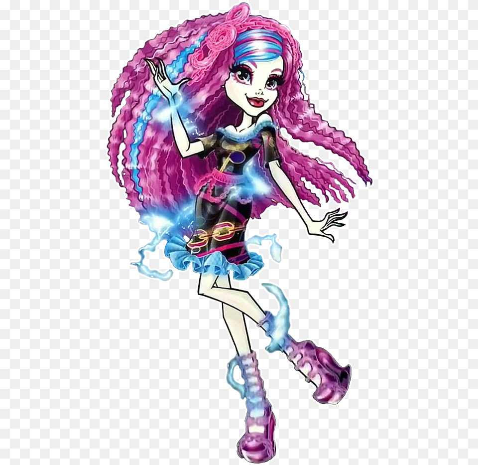 Monster High Electrified Characters, Book, Comics, Purple, Publication Png