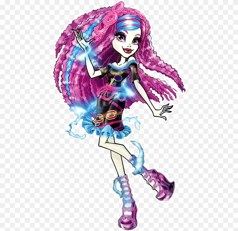 Monster High Electrified Characters Monster High Electrified Ari Hauntington, Book, Comics, Purple, Publication Png Image
