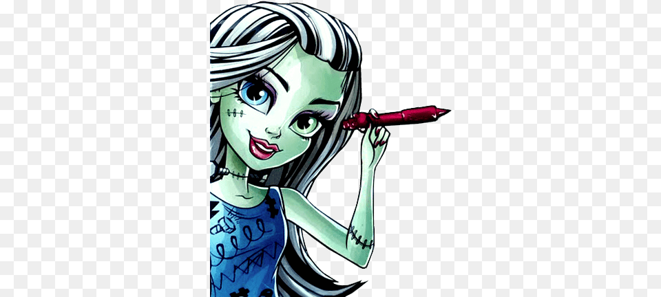 Monster High Frankie Monster Hgh Frankie Stein Tv, Book, Comics, Publication, Adult Png Image