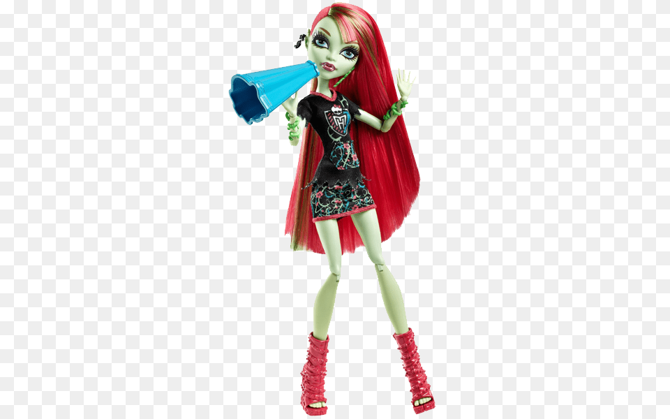 Monster High Ghoul Spirit Venus Mcflytrap Doll Monster High Venus, Toy, Face, Head, Person Free Transparent Png