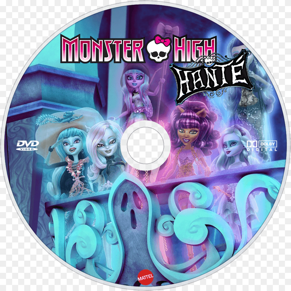Monster High Haunted Frankie, Disk, Dvd, Adult, Person Png