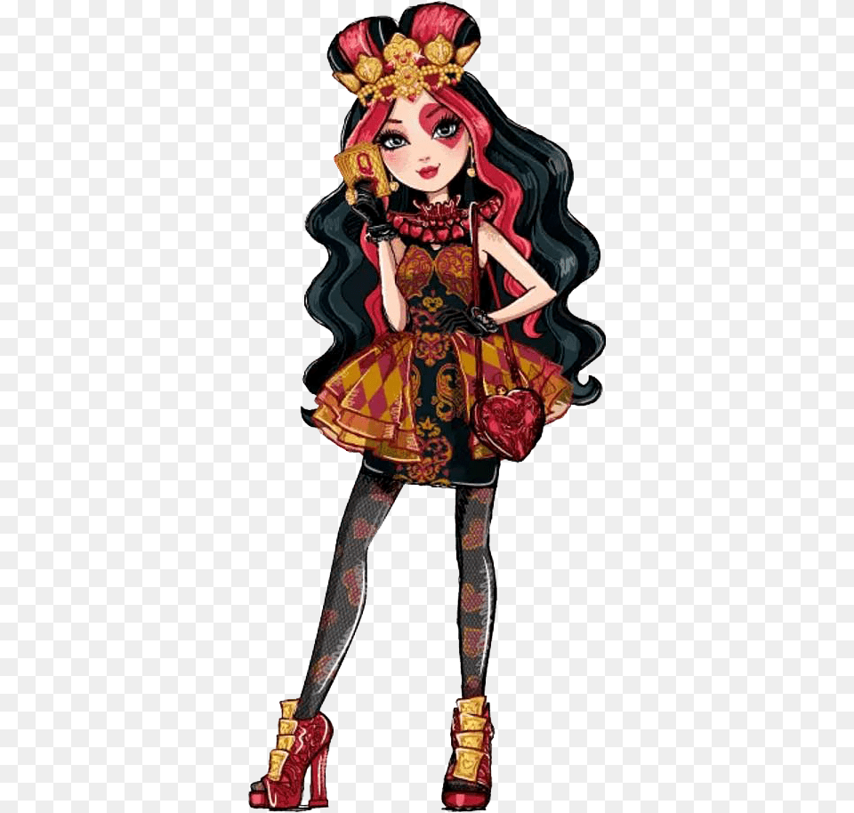 Monster High Heart Ever After High Characters Lizzie Hearts, Adult, Person, Female, Woman Free Png