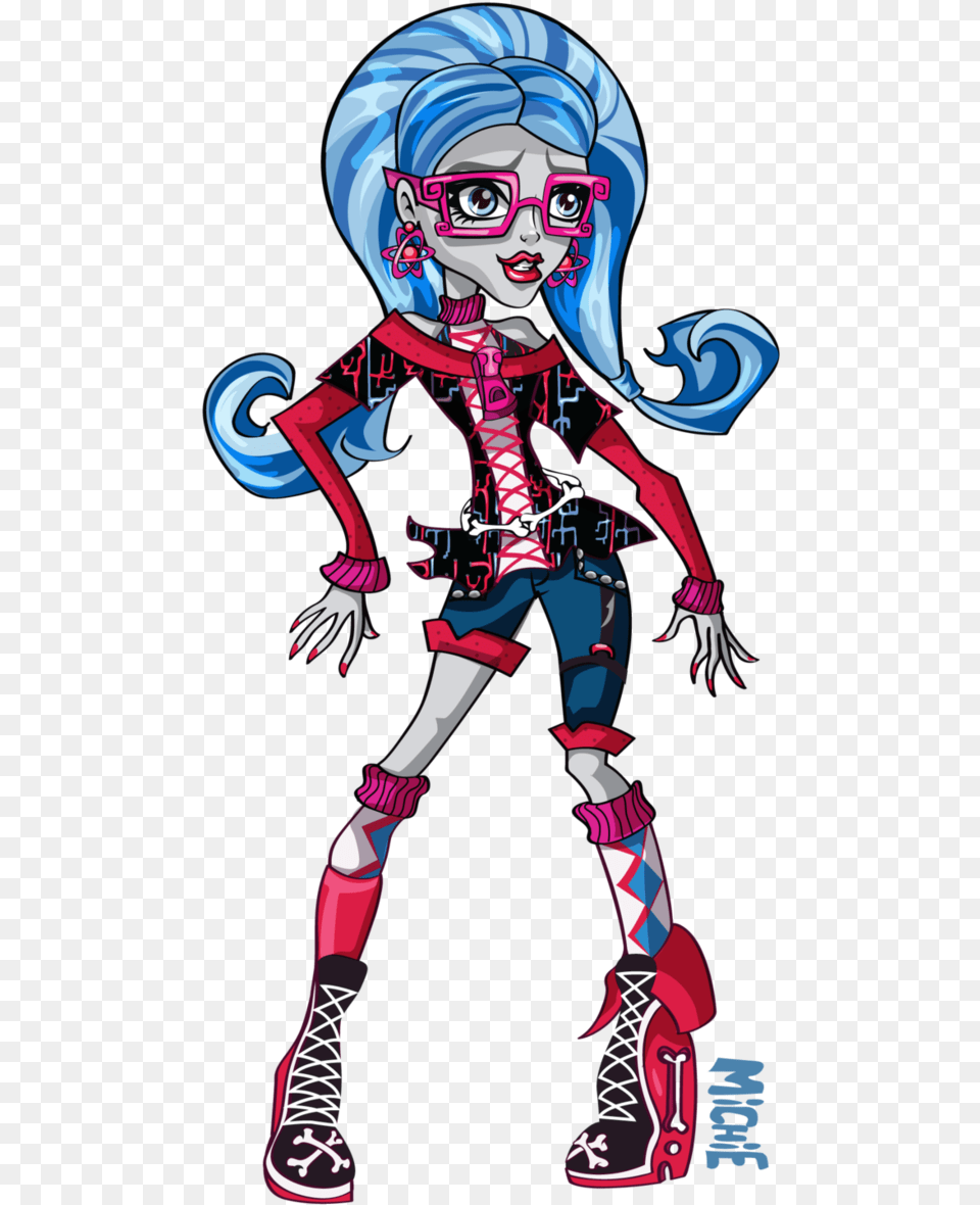 Monster High Images Ghoulia Hd Wallpaper And Background De Monster High Ghoulia, Book, Comics, Publication, Person Free Png