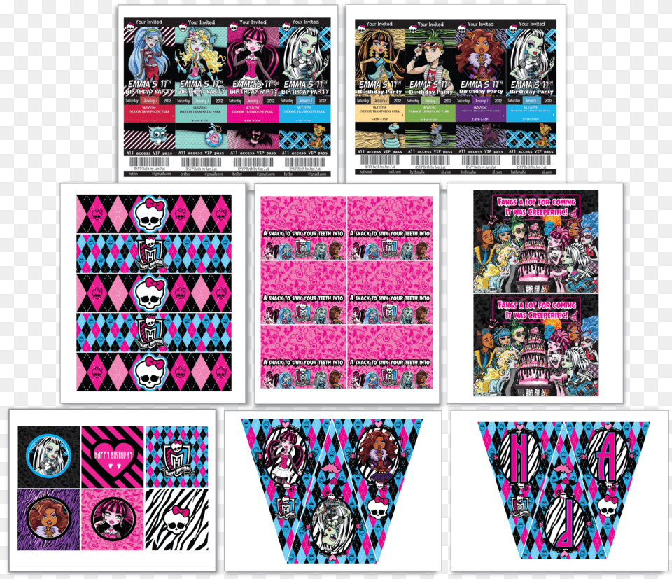 Monster High Logo, Advertisement, Art, Poster, Collage Png Image