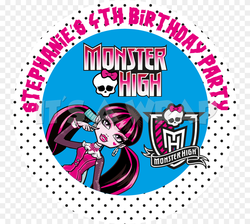 Monster High Party Box Stickers Monster High, Book, Comics, Sticker, Publication Png