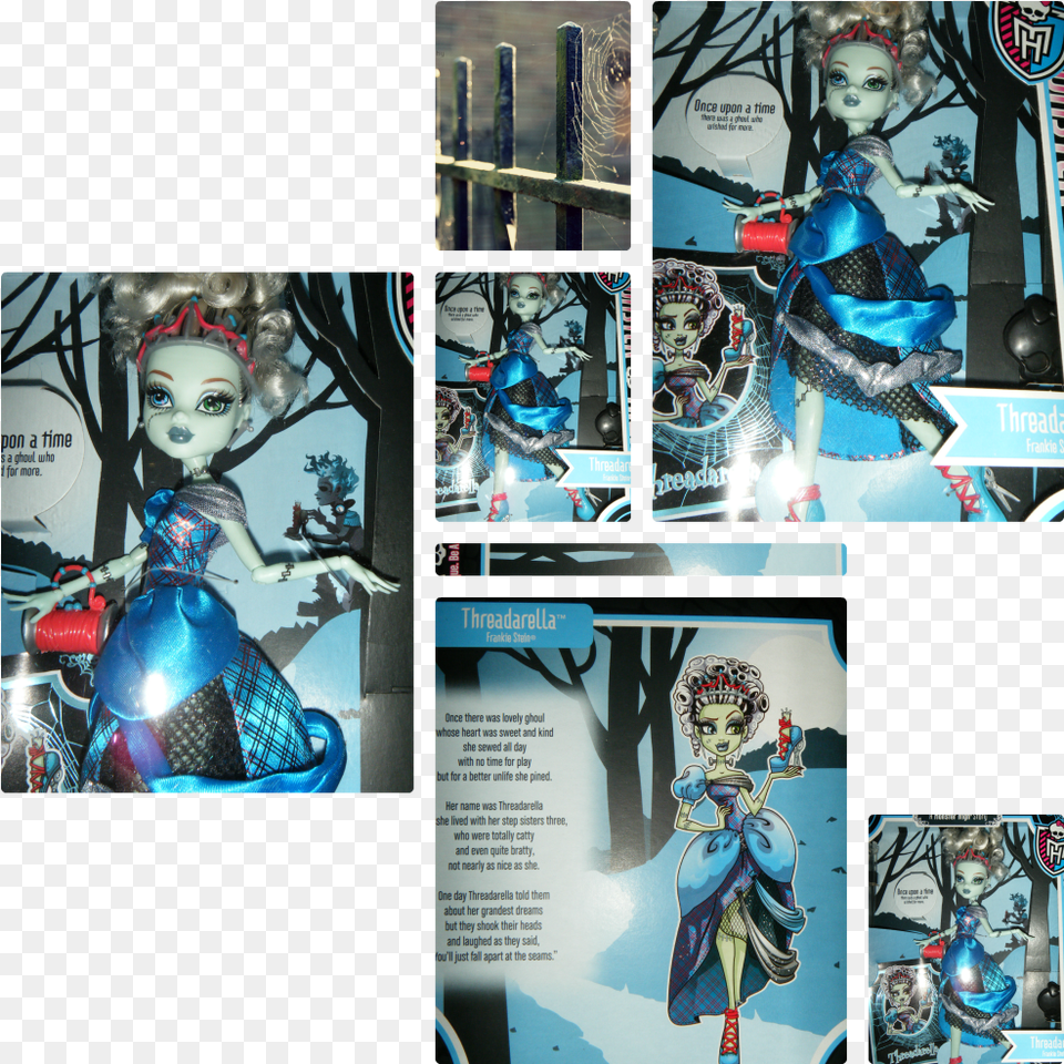 Monster High Scarily Ever After Threadarella Back, Publication, Comics, Book, Baby Free Png Download