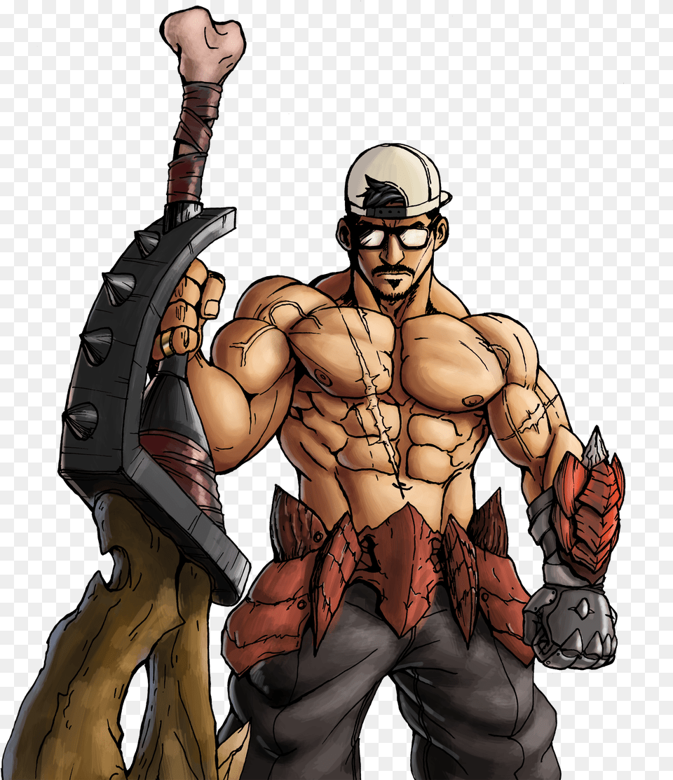 Monster Hunter Fanart For Twitch Streamer Monster Hunter Characters Fanart, Adult, Person, Man, Male Png Image