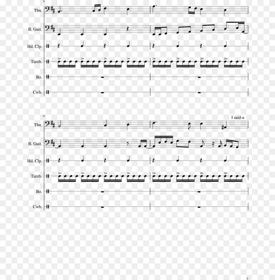 Monster Hunter Generations Drum Studies Sheet Music, Gray Free Png