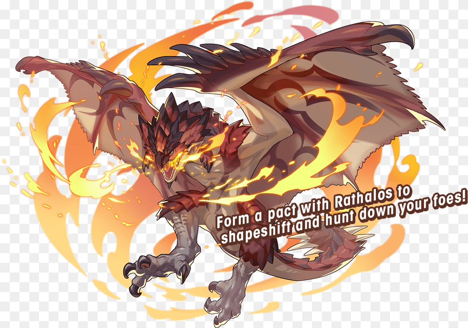 Monster Hunter Is A Perfect Crossover Game For Dragalia Lost Dragalia Rathalos, Dragon, Person, Face, Head Free Png