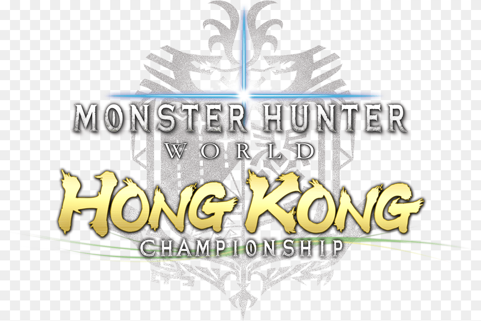 Monster Hunter World Championship Logo Cash, Emblem, Symbol, Person, Text Free Png