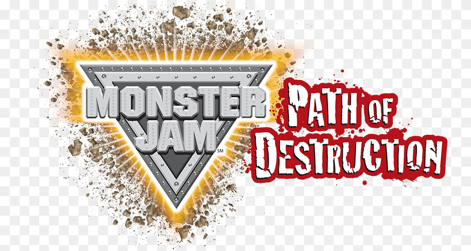 Monster Jam Monster Jam Path Of Destruction Logo, Advertisement, Poster Free Png Download