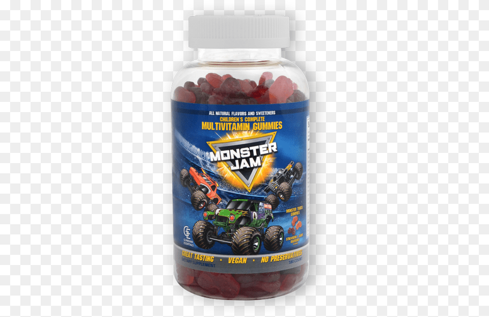 Monster Jam Multi Vitamin Gummies Monster Jam Megalodon Trucks Car Auto Sticker Decal, Transportation, Vehicle, Food, Ketchup Png