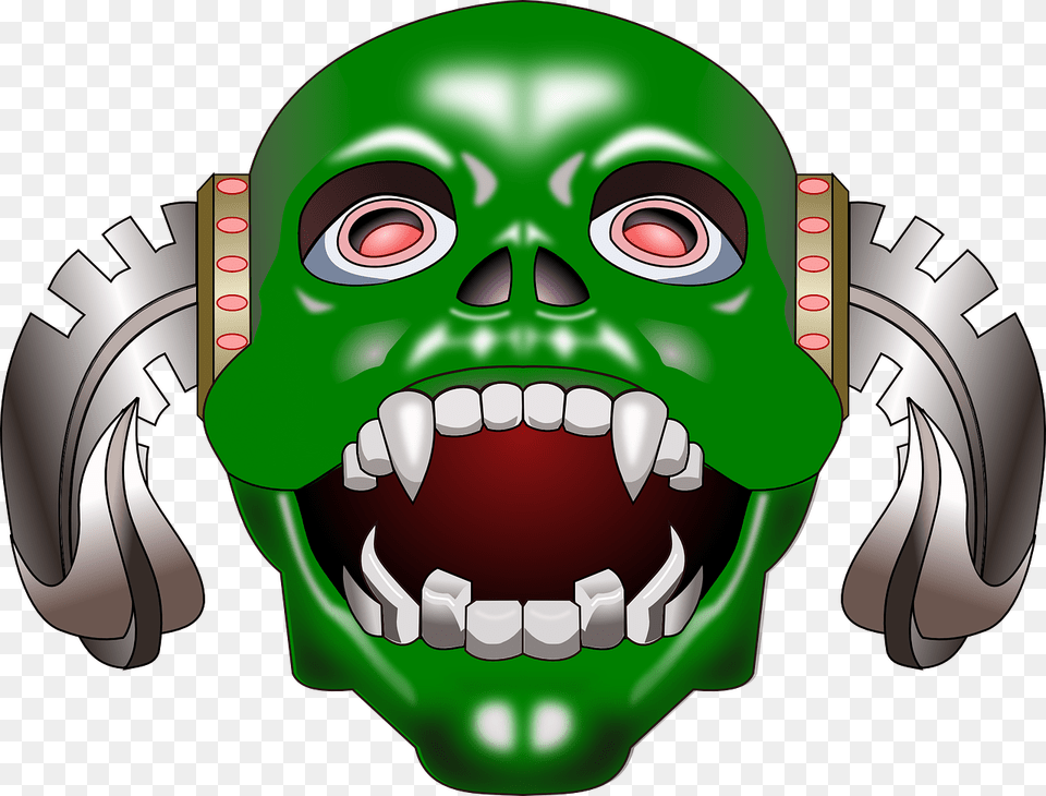 Monster Mask Alien Free Photo Inkscape Art, Body Part, Green, Mouth, Person Png Image