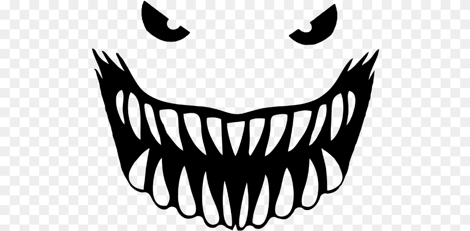Monster Mouth, Gray Free Png Download