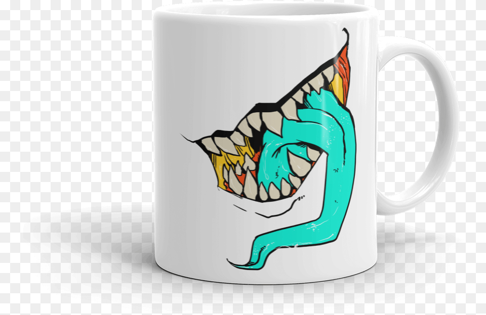 Monster Mouth Mug Mug, Cup, Beverage, Coffee, Coffee Cup Free Png