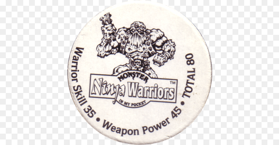 Monster Ninja Warriors In My Pocket Label, Badge, Logo, Symbol, Emblem Free Transparent Png