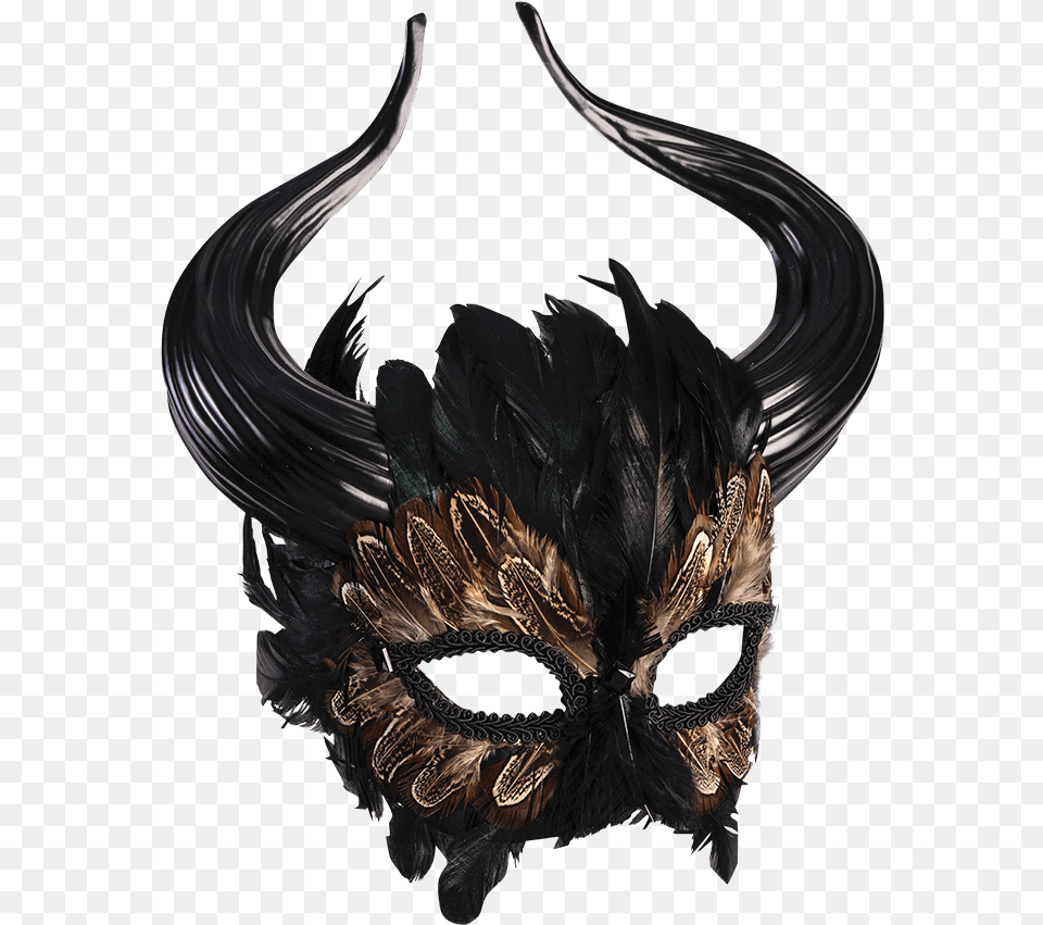 Monster Of The Labyrinth Mask Masquerade Mask With Horns, Animal, Bird Free Transparent Png