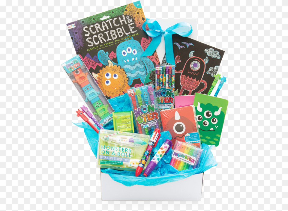 Monster Pals Gift Set School, Pen, First Aid, Food, Sweets Free Png