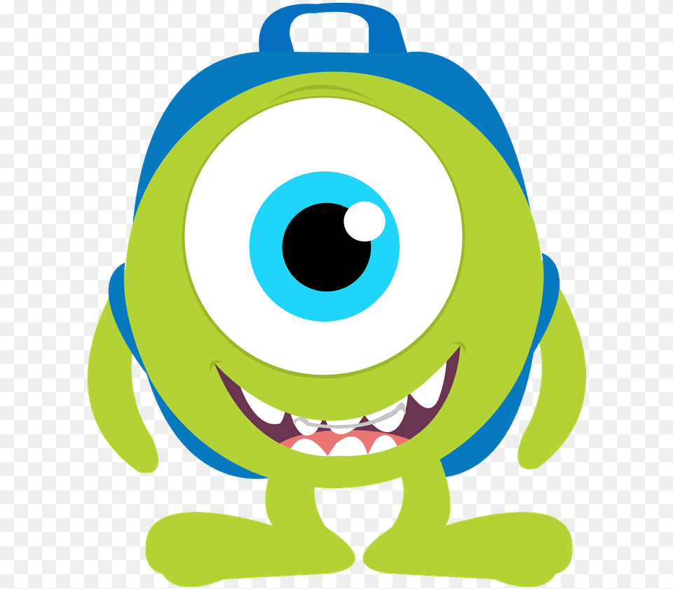 Monster Party Drawing Monsters Inc Mike Wazowski Bebe, Bag, Backpack Free Transparent Png