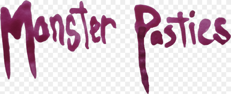 Monster Pasties Calligraphy, Text Png