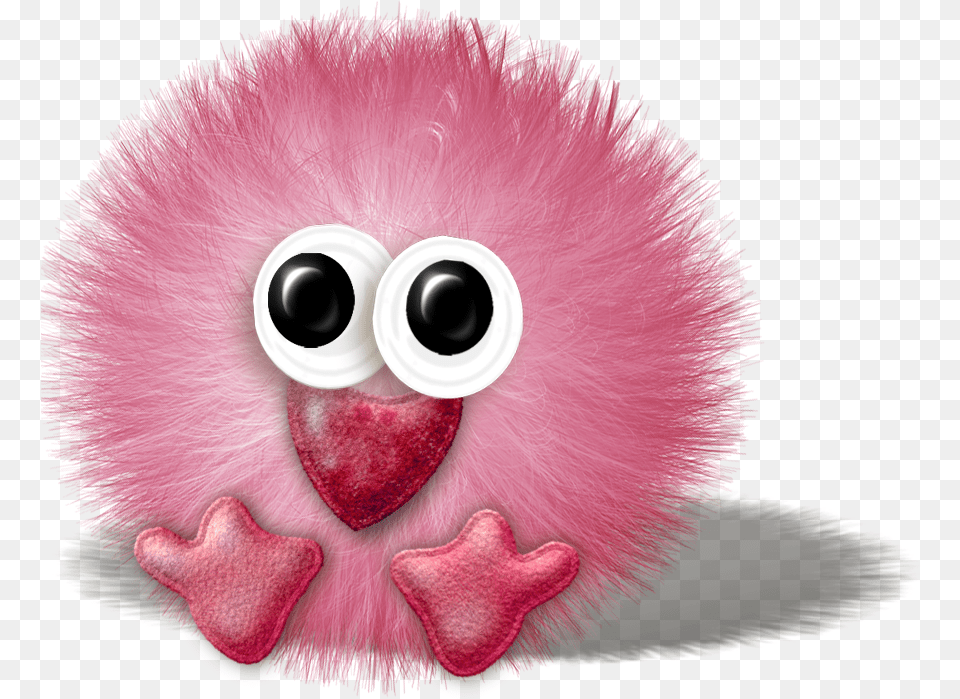 Monster Pink Fluffy Ball, Animal, Mammal, Monkey, Wildlife Png Image