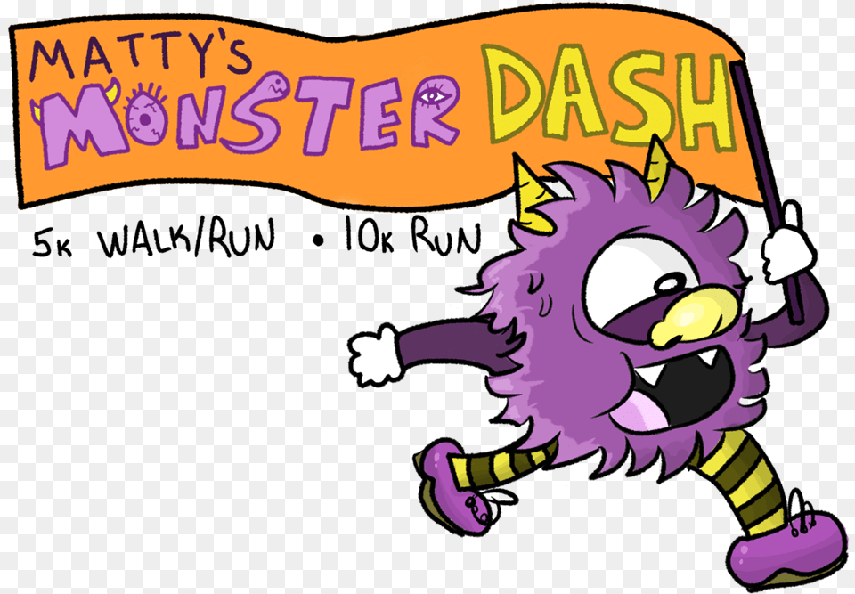 Monster Running Clipart, Purple, Book, Comics, Publication Png Image