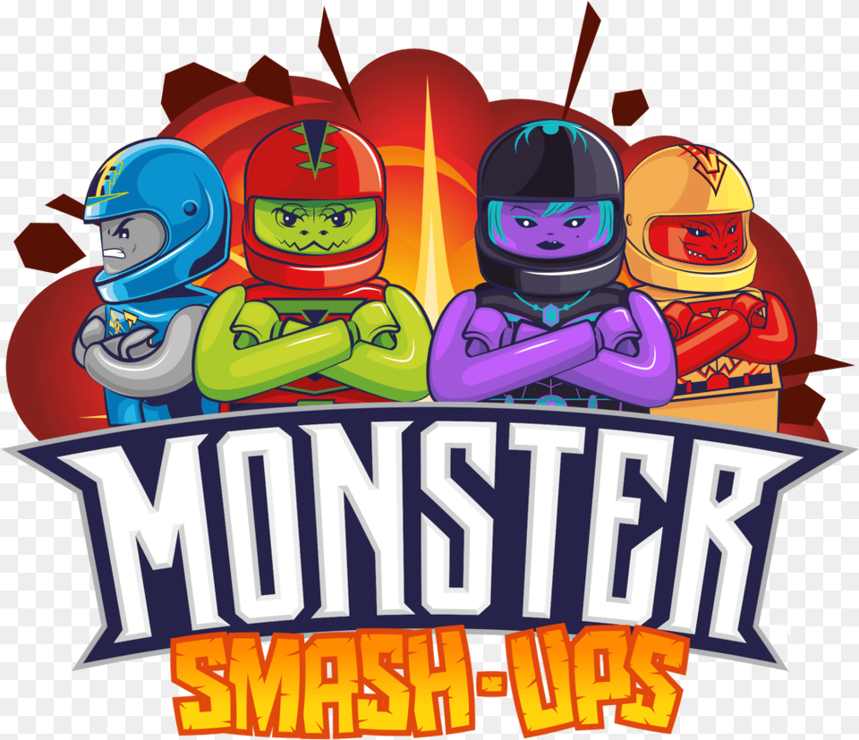 Monster Smash Ups, Helmet, Advertisement, Poster, Person Free Png