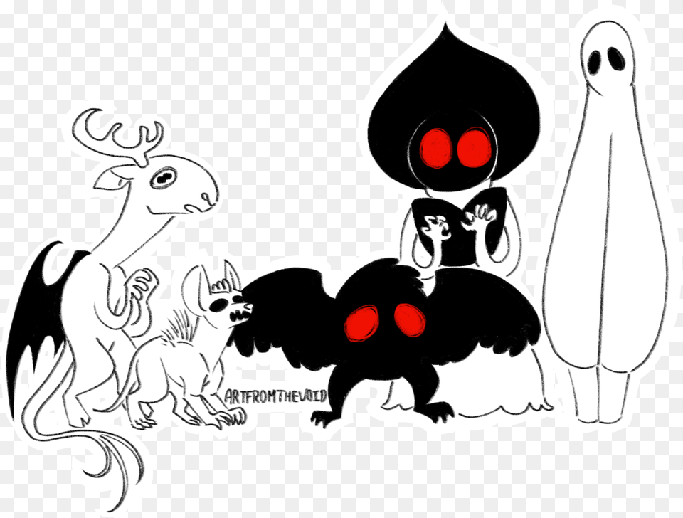 Monster Squad Monster Squad Flatwoods Monster And Mothman, Animal, Bird, Penguin, Baby Free Png