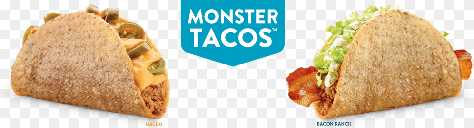 Monster Taco Jack In The Box, Food, Bread, Lunch, Meal Png