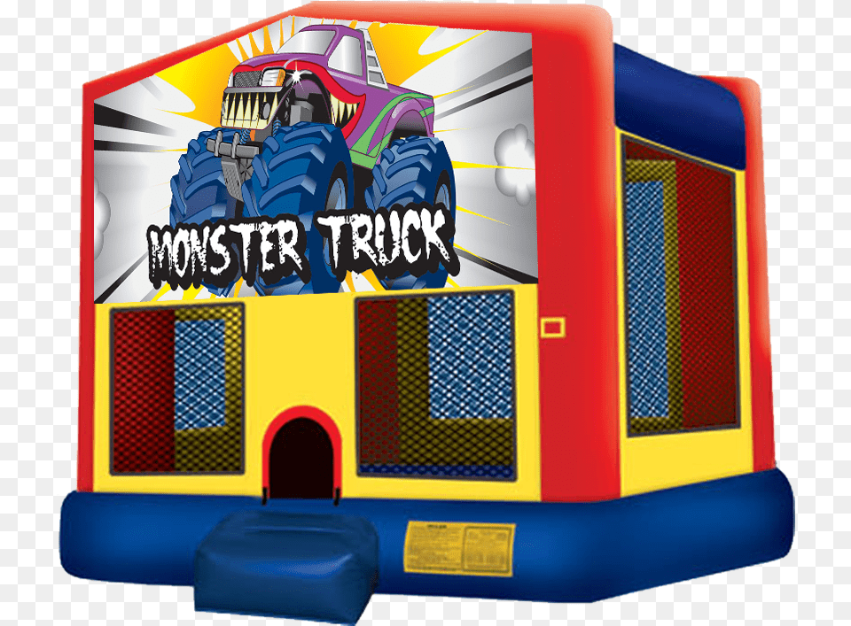 Monster Truck Bounce House Rental In Austin Texas By Pj Mask Bounce House, Inflatable, Play Area, Indoors, Bulldozer Free Transparent Png