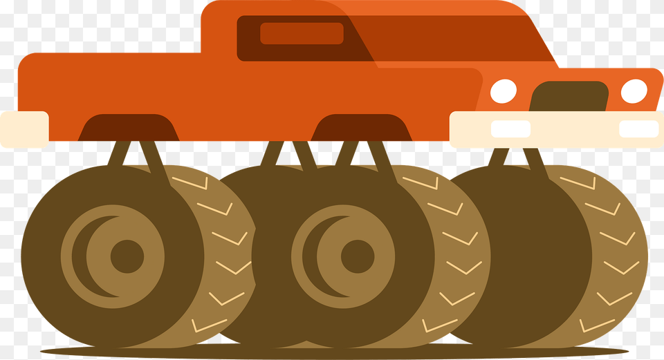 Monster Truck Car Clipart, Machine, Wheel, Tire Free Png