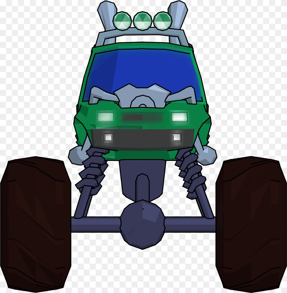 Monster Truck Cartoon Clipart Picture Front View Monster Truck Front Clipart, Transportation, Vehicle Free Png