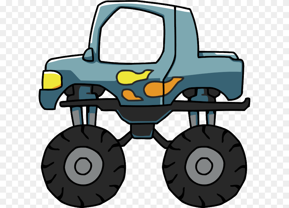 Monster Truck Clipart Monster Truck, Device, Grass, Lawn, Lawn Mower Free Png Download