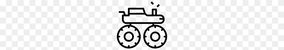 Monster Truck Icon, Gray Png Image
