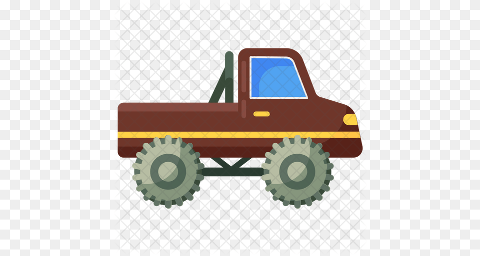 Monster Truck Icon Vehicle, Pickup Truck, Transportation, Bulldozer, Machine Free Png Download