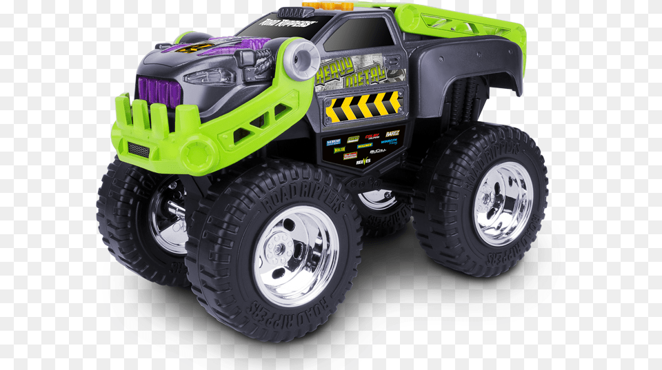 Monster Truck Road Rippers Heavy Metal Monster Truck, Wheel, Machine, Grass, Lawn Free Png