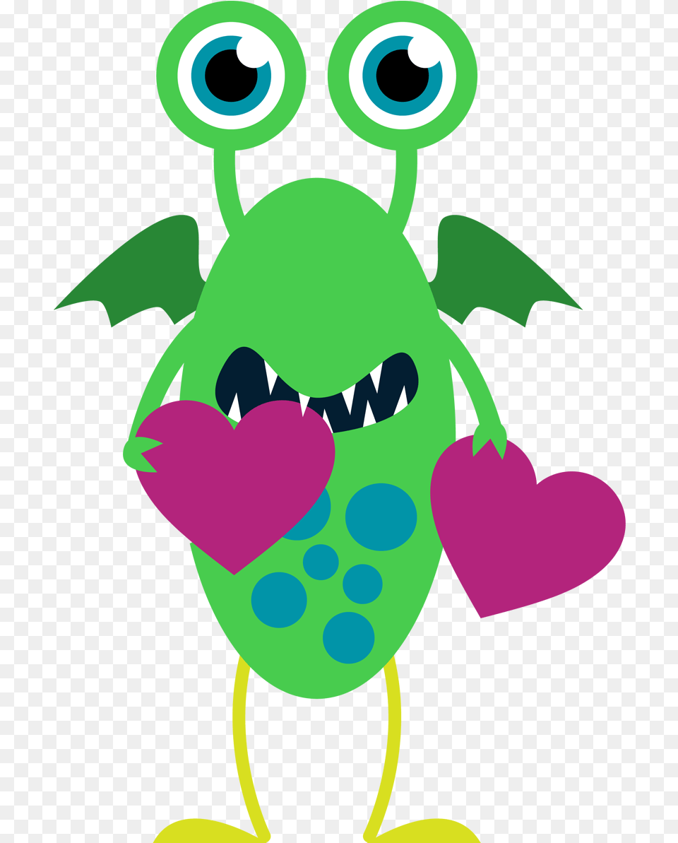 Monster Valentine Clipart Valentine Clip Art Monster Valentines Day Clip Art, Baby, Person, Green Png Image