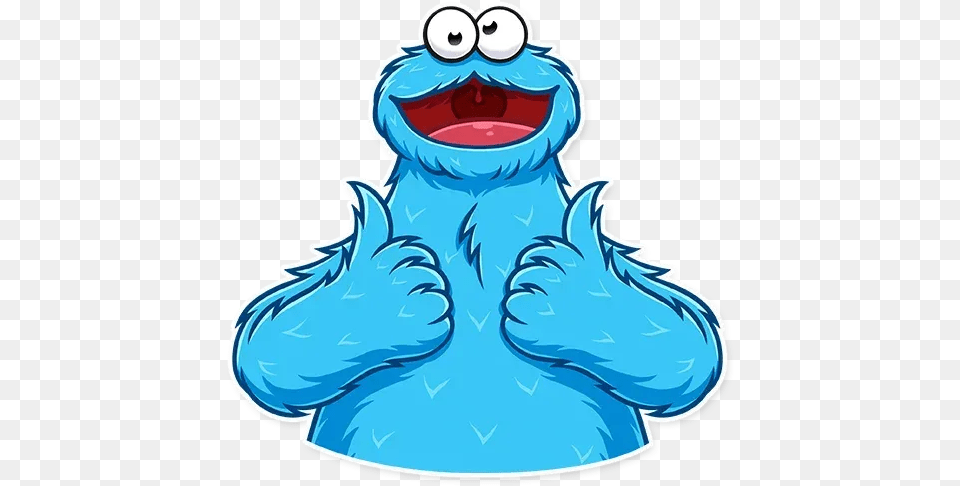 Monster Whatsapp Stickers Stickers Cloud Cookie Monster Stickers, Animal, Fish, Sea Life, Shark Free Png