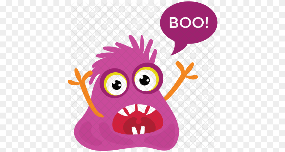 Monster Yelling Icon Cartoon, Purple, Bag, Art, Graphics Free Transparent Png