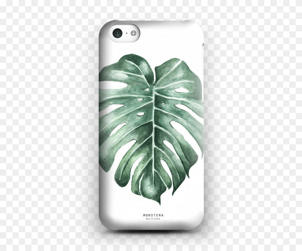 Monstera Deliciosa Case Iphone 5c Iphone 8 Skal Monstera, Leaf, Plant, Electronics, Mobile Phone Free Transparent Png