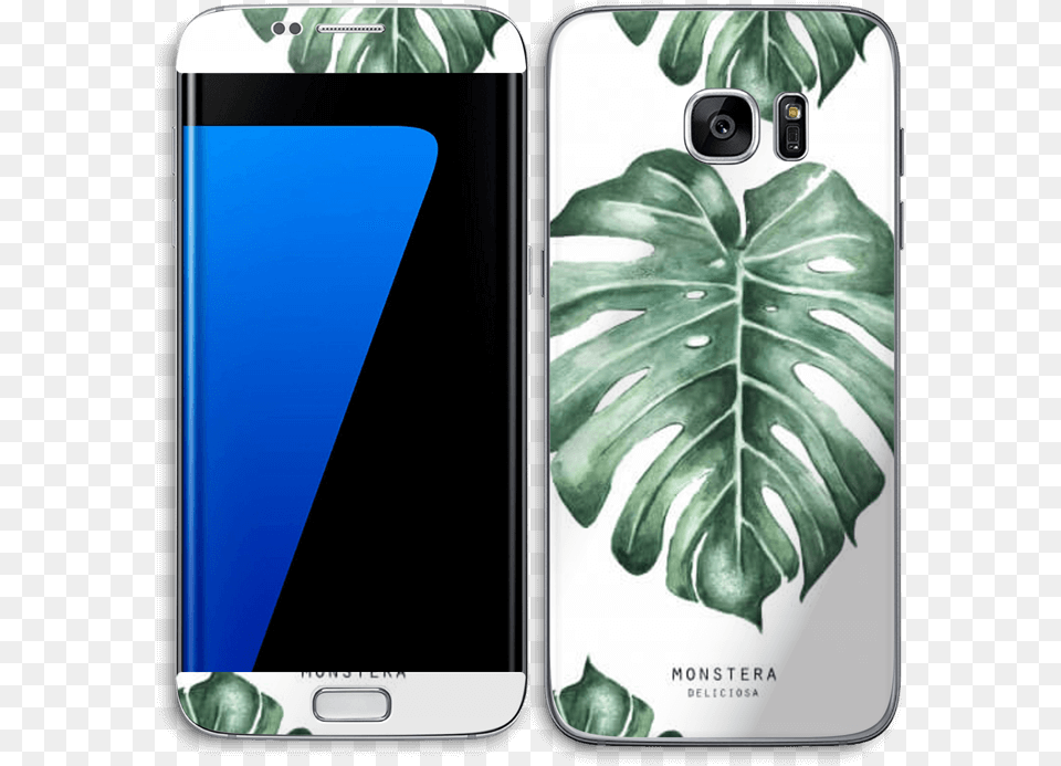 Monstera Pattern Skin Galaxy S7 Edge Kunstdruck Pflanzen, Electronics, Mobile Phone, Phone Free Transparent Png